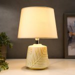 Лампа настольная 16008/1 E14 40Вт бежевый 23х23х33 см