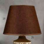 Лампа настольная 16009/1 E14 40Вт бело-шоколадный 24х24х40 см