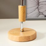 Лампа настольная 16010/1 E14 40Вт дерево-хром 12,5х12,5х39 см