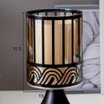 Светильник с выключателем 16013/1 G4 20Вт черный 11,5х11,5х25 см