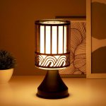 Светильник с выключателем 16013/1 G4 20Вт черный 11,5х11,5х25 см