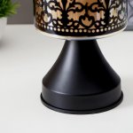 Светильник с выключателем 16014/1 G4 20Вт черный 11,5х11,5х25 см