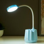 Лампа настольная 16024/1 LED 2,5Вт 3 режима USB АКБ МИКС 9х7х35 см