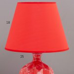 Лампа настольная 16030/1 E14 40Вт красный мрамор 25х25х39 см