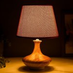 Лампа настольная 16031/1 E14 40Вт светлое дерево 22х22х34 см