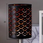 Лампа настольная 16034/1 E27 40Вт черный 14х14х43 см