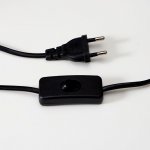 Лампа настольная 16034/1 E27 40Вт черный 14х14х43 см