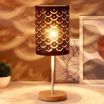 Лампа настольная 16034/1 E27 40Вт черный 14х14х43 см