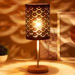 Лампа настольная 16034/1 E27 40Вт черный 14х14х43 см