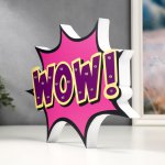 Ночник "Вау" 17хLED батарейки 2ААА сиреневый 29,5х3,5х24,5 см