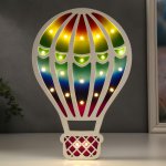 Ночник "Воздушный щар" 22хLED батарейки 2ААА 19,5,х3,5х29,5 см