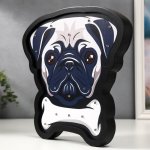 Ночник "Собачка" 15хLED батарейки 2ААА черно-белый 29х3,5х28,5 см