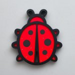 Ночник "Божья коровка" 25хLED батарейки 2ААА красно-черный 26,5х3,5х29,5 см