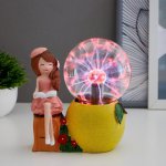 Плазменный шар "Девочка лимончик" 14х9х16 см