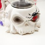 Плазменный шар "Скелет и паук" 14,5х15,5х23,5 см