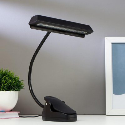 Лампа настольная 16039/1 LED 1,5Вт от батареек 3АА USB черный 21х9,5х34см Лампа настольная 16039/1 LED 1,5Вт от батареек 3АА USB черный 21х9,5х34см