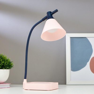 Лампа настольная 1667/1PK LED 3Вт 3000-6000К USB АКБ диммер розово-синий 11,3х13,5х37,5 см Лампа настольная 1667/1PK LED 3Вт 3000-6000К USB АКБ диммер розово-синий 11,3х13,5х37,5 см