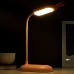 Лампа настольная 1677/1 24хLED 4Вт  3 режима USB АКБ МИКС 15,5х9,3х38,5 см