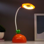 Лампа настольная 16086/1 LED 4Вт USB АКБ оранжевый 11х11х41 см