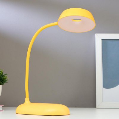 Лампа настольная 1674/1YL LED 3Вт USB АКБ желтый 11,5х9х42 см Лампа настольная 1674/1YL LED 3Вт USB АКБ желтый 11,5х9х42 см