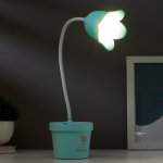 Лампа настольная 1672/1 LED 3Вт 2 режима USB АКБ МИКС 9,5х9,5х43 см