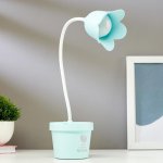 Лампа настольная 1672/1 LED 3Вт 2 режима USB АКБ МИКС 9,5х9,5х43 см