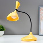 Лампа настольная сенсорная 16089/1YL LED 3Вт USB АКБ 3000-6000Кжелто-черный 11х17,5х39 см
