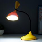 Лампа настольная сенсорная 16089/1YL LED 3Вт USB АКБ 3000-6000Кжелто-черный 11х17,5х39 см