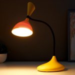 Лампа настольная сенсорная 16089/1YL LED 3Вт USB АКБ 3000-6000Кжелто-черный 11х17,5х39 см