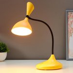 Лампа настольная сенсорная 16089/1YL LED 3Вт USB АКБ 3000-6000Кжелто-черный 11х17,5х39 см