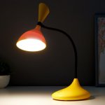Лампа настольная сенсорная 16089/1YL LED 3Вт USB АКБ 3000-6000Кжелто-черный 11х17,5х39 см