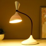 Лампа настольная сенсорная 16089/1WT LED 3Вт USB АКБ 3000-6000К бело-черный 11х17,5х39 см