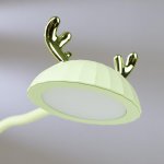 Лампа настольная сенсорная 16090/1GR 18хLED 4Вт USB АКБ 3000-6000К фисташковый 8х8х44 см