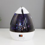 Ночник-проектор 16093/1 LED USB от батареек 4ААА бело-черный 14х14х11 см