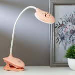 Лампа настольная на прищепке 16094/1P LED 4Вт 3 режима 3000-6000K USB АКБ МИКС 9х13х49 см