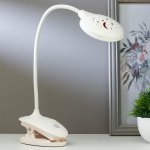 Лампа настольная на прищепке 16094/1P LED 4Вт 3 режима 3000-6000K USB АКБ МИКС 9х13х49 см