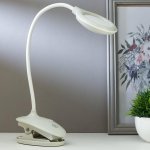 Лампа настольная на прищепке 16094/1P LED 4Вт 3 режима 3000-6000K USB АКБ МИКС 9х13х49 см