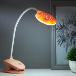 Лампа настольная на прищепке 16094/1P LED 4Вт 3 режима 3000-6000K USB АКБ МИКС 9х13х49 см