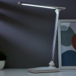 Лампа настольная сенсорная 16097/1SL LED 4Вт USB боло-серебристый 28,5х10,3х37,5 см