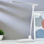 Лампа настольная сенсорная 16097/1SL LED 4Вт USB боло-серебристый 28,5х10,3х37,5 см