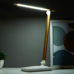 Лампа настольная сенсорная 16097/1GD LED 4Вт USB боло-золотой 28,5х10,3х37,5 см