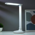 Лампа настольная сенсорная 16099/1 LED 3Вт USB АКБ 3 режима белый 25х12,5х34,5 см