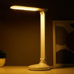 Лампа настольная сенсорная 16099/1 LED 3Вт USB АКБ 3 режима белый 25х12,5х34,5 см