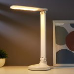 Лампа настольная сенсорная 16099/1 LED 3Вт USB АКБ 3 режима белый 25х12,5х34,5 см