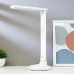 Лампа настольная сенсорная 16099/1 LED 3Вт USB АКБ 3 режима белый 25х12,5х34,5 см