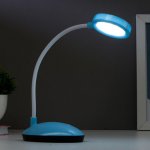 Лампа настольная 16105/1 LED 2Вт USB АКБ 3 режима синий 6,5х11х32,5 см
