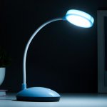 Лампа настольная 16105/1 LED 2Вт USB АКБ 3 режима синий 6,5х11х32,5 см
