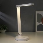 Лампа настольная сенсорная 16101/1 LED 5Вт USB АКБ 3 режима белый 32х16х40 см