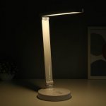 Лампа настольная сенсорная 16101/1 LED 5Вт USB АКБ 3 режима белый 32х16х40 см