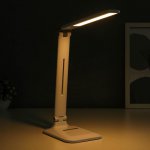 Лампа настольная сенсорная 16111/1 LED 4Вт USB АКБ 3000/6000К белый 12х29х31,5 см